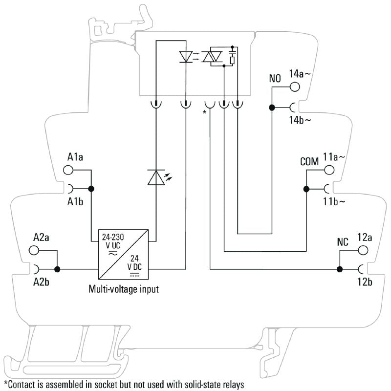 1127500000 - Solid-State Relay 24-230V UC, 1A, Screw Connection  (Pack of 10)