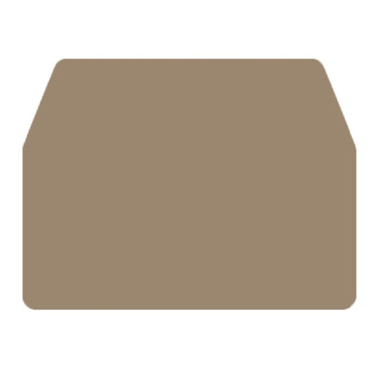 1754190000 - Dark Beige Wemid End Plate, 25.1mm x 1.5mm, V-0 Rated  (Pack of 20)