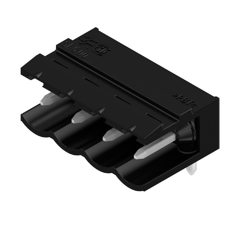 1488240000 - 4-Pole 5.00mm PCB Connector, 3.2mm Pins, Tinned Black Finish  (Pack of 100)