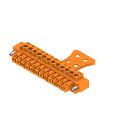 1236630000 - 3.81mm 12-Pole Female Connector with 180° Clamping Angle  (Pack of 50)