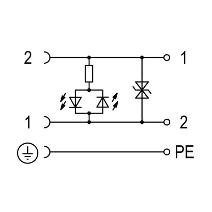 2451220000 - 3-Pole 24V Valve Plug-in Connector with Diode