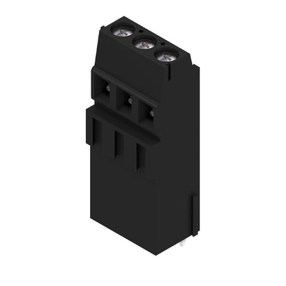 1766390000 - 3-Pole Black Terminal Board, 5.08mm Pitch, 90° Angle  (Pack of 100)