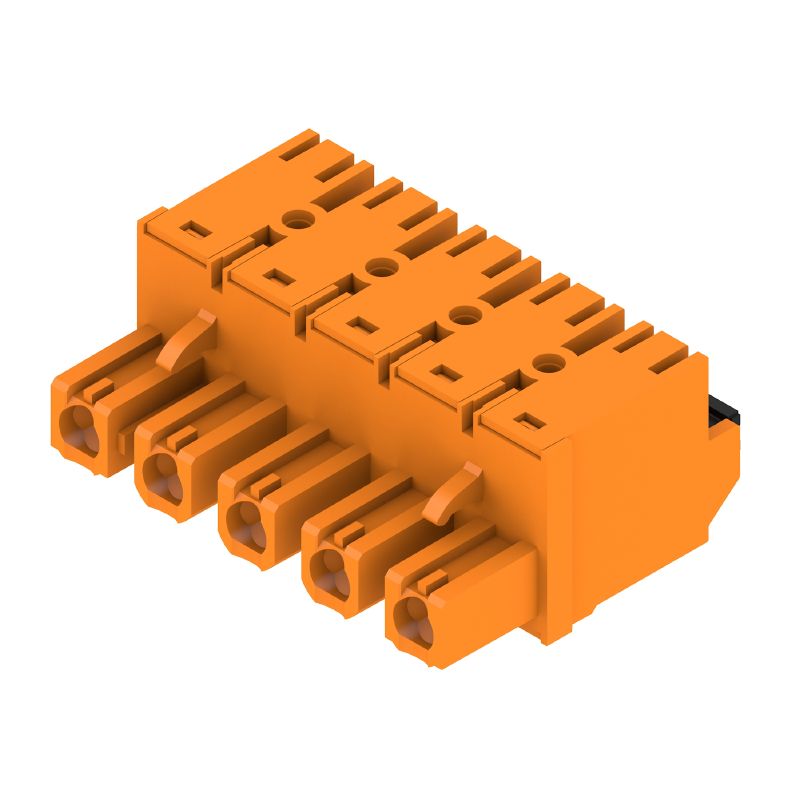 1043820000 - 7.62mm Female PCB Plug Connector, 5 Poles, 180° Angle  (Pack of 48)