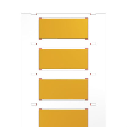 2621850000 - Yellow Polyolefine Marker for 6.4-12.7mm Conductors, 49.8x19.9mm  (Pack of 500)