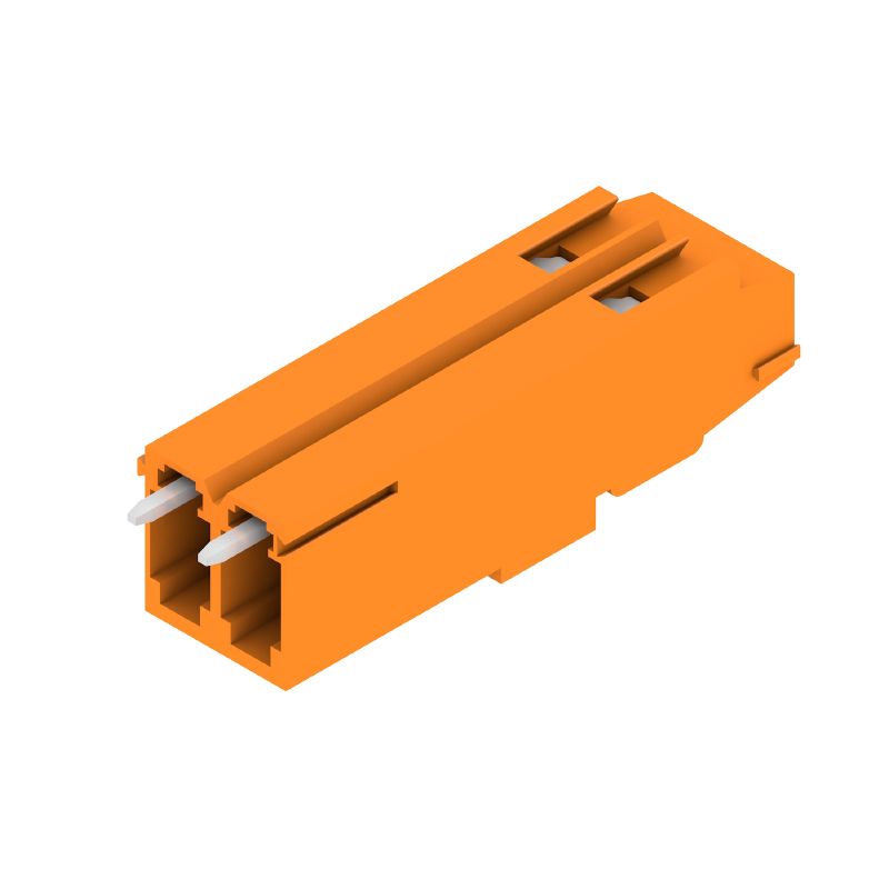 1766360000 - 5.08mm 2-Pole PCB Terminal Block, 90° Orange  (Pack of 100)