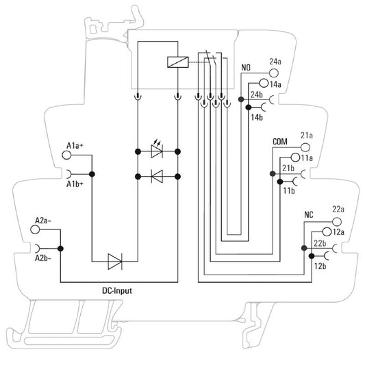 1123840000 - 12VDC Relay Module with 2 CO Contacts, 8A Current  (Pack of 10)