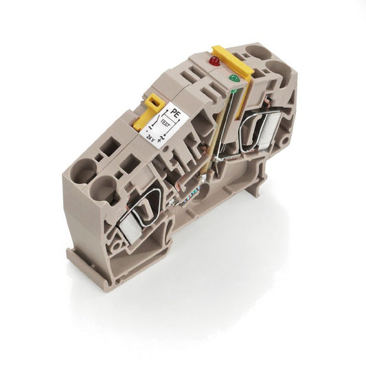 8817920000 - 24V Test-Disconnect Terminal, 20A, Dark Beige, 6mm² Cable  (Pack of 10)