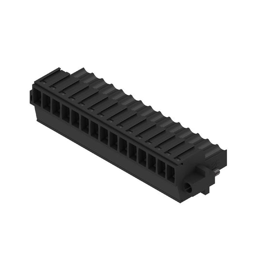 2593070000 - 15-Pole 3.50mm PCB Connector, 180° Angle, Clamping Yoke  (Pack of 30)