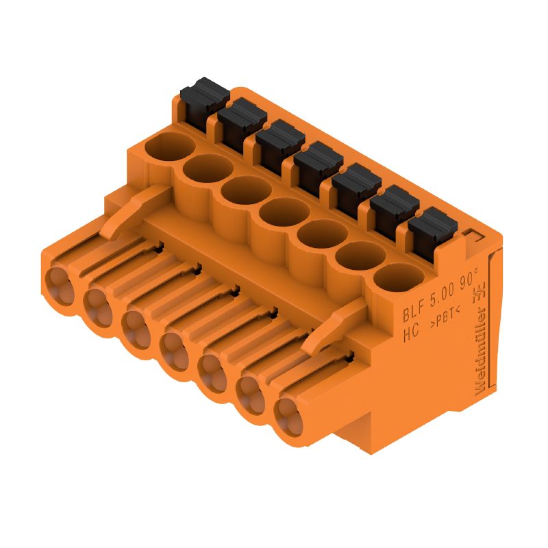 1980220000 - 5mm 7-Pole Female PCB Connector with PUSH IN, 90° Angle  (Pack of 48)