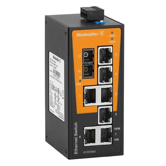 1412070000 - 7-Port Unmanaged Network Switch for Industrial Use