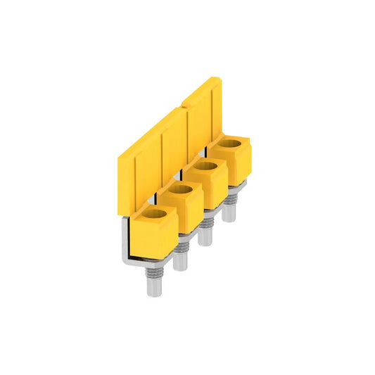 1636580000 - Yellow 4-Pole Cross-Connector, 7.6mm Wide, 76A Capacity  (Pack of 50)