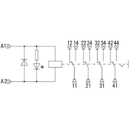 1398090000 - 24VDC 4-Coil Relay Kit for Reliable Automation  (Pack of 10)