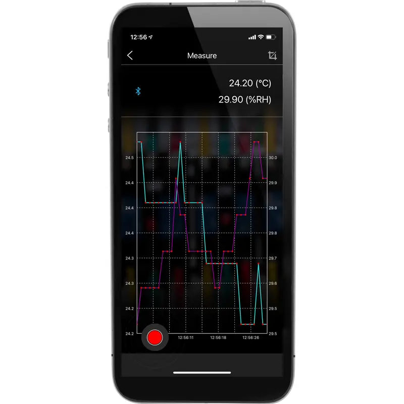 PCE-555BT - Bluetooth Climate Meter with LC Display & Temperature Range up to 60°C