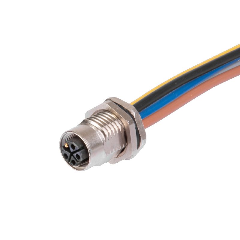 2968060000 - 5-Pole M12 Female Socket Plug, 0.2m Cable, M16 x 1.5