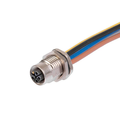 2968060000 - 5-Pole M12 Female Socket Plug, 0.2m Cable, M16 x 1.5