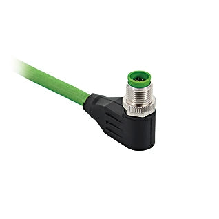 ZC1L002 - 8-Pin M12 X-Coding Connection Line with Angled PUR Material