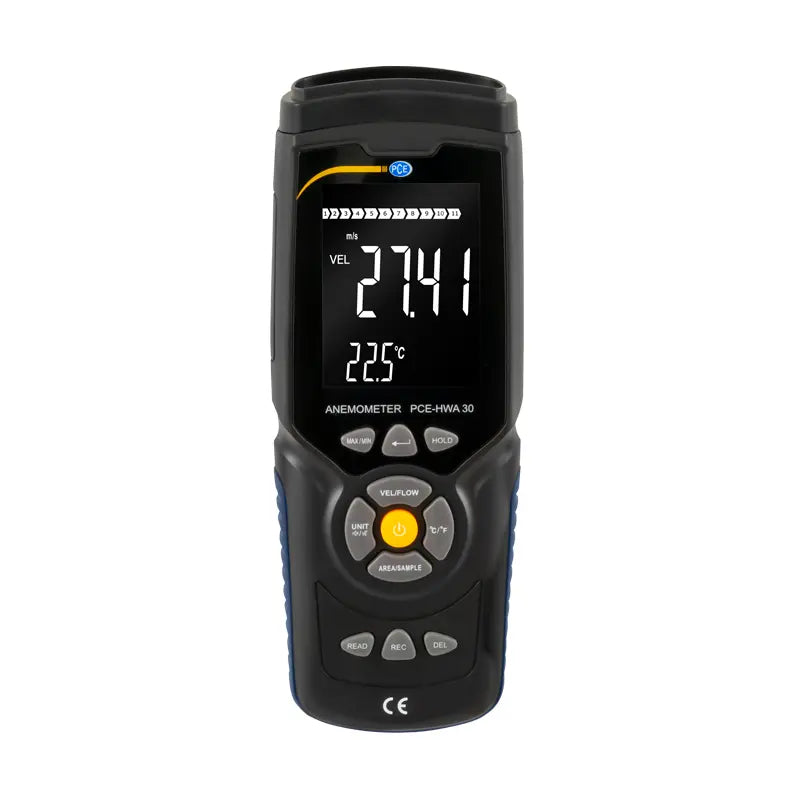 PCE-HWA 30 - Hot Wire Thermometer with Data Logger & Telescopic Arm