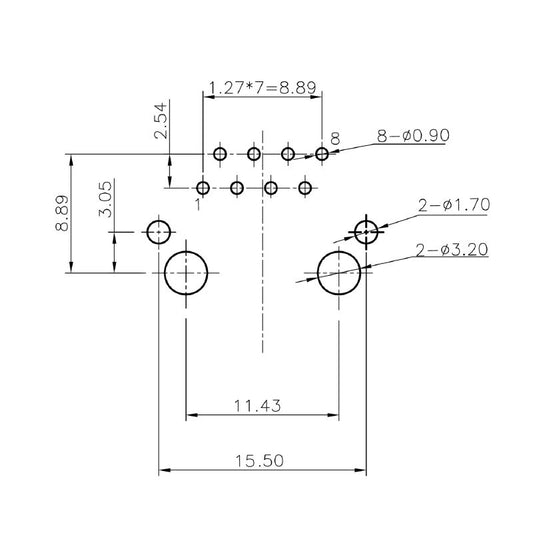 1433800000 - 90° RJ45 Modular Jack for PCB, 21.3mm Depth  (Pack of 120)