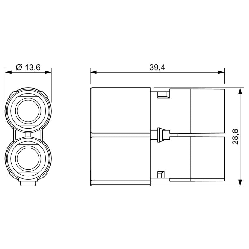 2748300000 - 1000V Power Module, 70A, 2-Pole Connection  (Pack of 2)