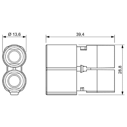 2748300000 - 1000V Power Module, 70A, 2-Pole Connection  (Pack of 2)