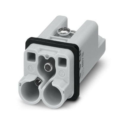 3100760000 - 2-Pole Male Connector, 40A 830V, Axial Screw Design