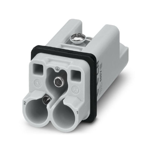 3100760000 - 2-Pole Male Connector, 40A 830V, Axial Screw Design