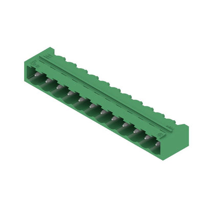 1992070000 - 5.08mm 12-Pole Green PCB Connector with 90° Angle  (Pack of 50)