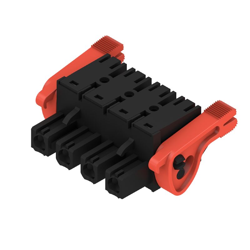 1044010000 - 7.62mm Female PCB Connector with 4 Poles and PUSH IN Function  (Pack of 42)