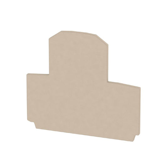 1084000000 - Dark Beige 60mm End Plate for Terminals, Wemid Material  (Pack of 20)