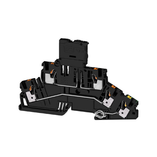 2817010000 - PUSH IN Fuse Terminal, 4 mm², 500V, Black, TS 35 Compatible  (Pack of 50)