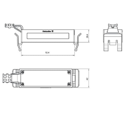 2883410000 - Heavy-Duty Rail Connector for ModuPlug Systems