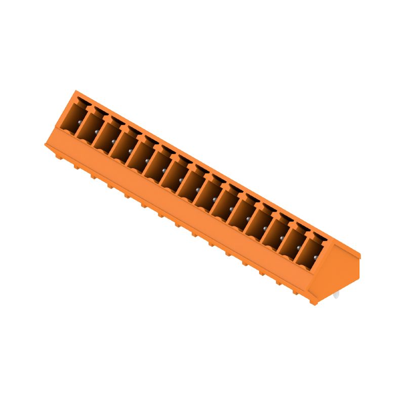 1975990000 - 3.81mm Orange PCB Connector with 15 Poles at 135° Angle  (Pack of 50)