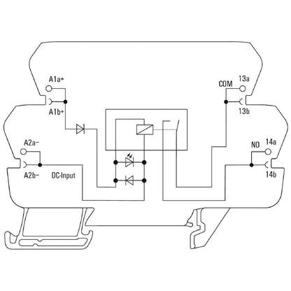 2773920000 - 24V DC Relay Module with 1NO Contact and PUSH IN Technology  (Pack of 10)