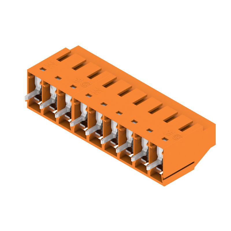 1001900000 - 9-Pole Tinned Circuit Board Terminals, 5.08mm Pitch, Orange  (Pack of 36)