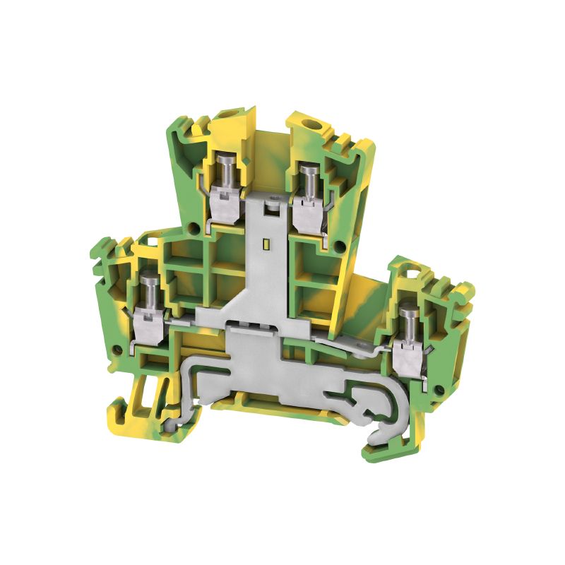 1036300000 - 2-Level Green/Yellow PE Terminal, 62.5mm Depth, 400V Rated  (Pack of 50)