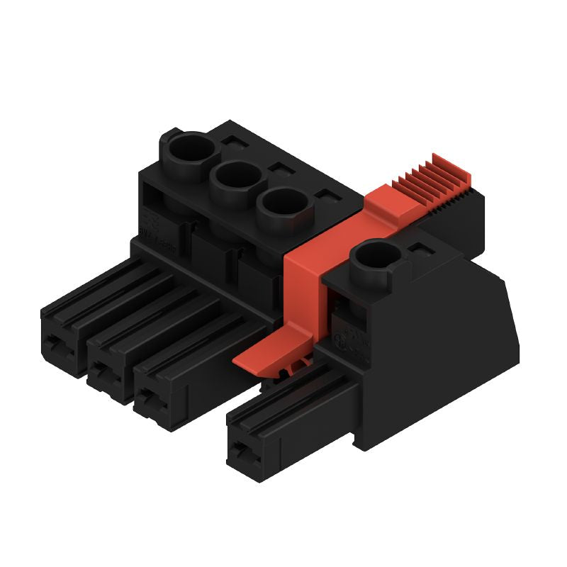 1542990000 - 7.62mm Female Plug Connector with 180° Outlet and Clamping Yoke  (Pack of 32)