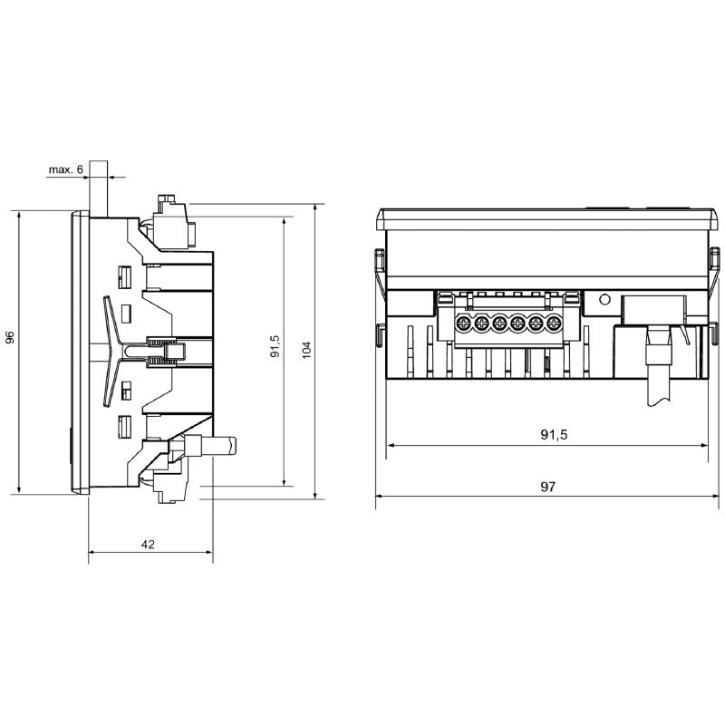 2540880000 - 96mm ENERGY METER for 1- & 3-Phase Power Measurement