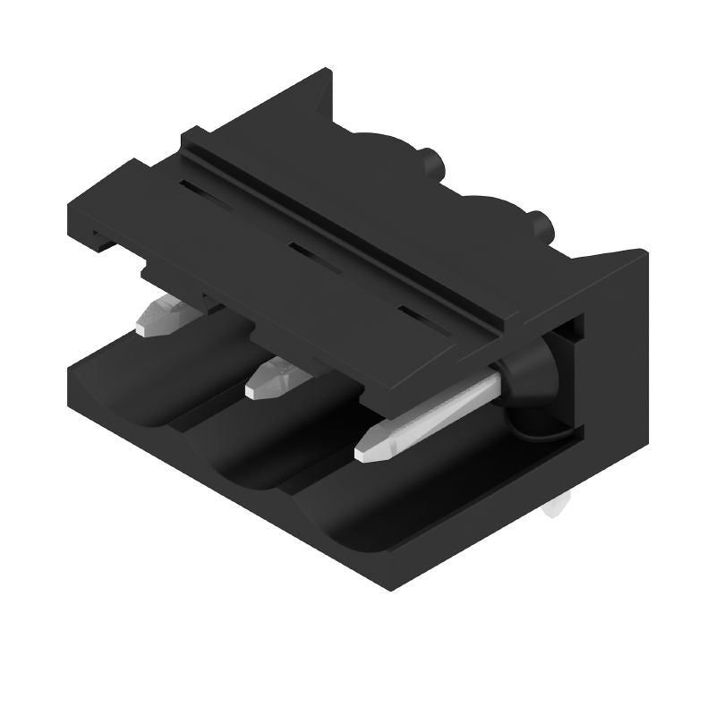 1155040000 - 5.08mm 3-Pole Male Header PCB Connector, 90° Angle  (Pack of 100)