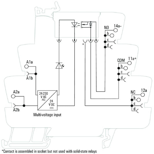 1127670000 - 24VDC Solid-State Relay, 3.5A, Tension-Clamp Connections  (Pack of 10)