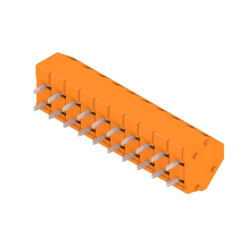 1914070000 - 5mm PCB Terminals, 10 Poles, 3.5mm Pins, Orange  (Pack of 100)