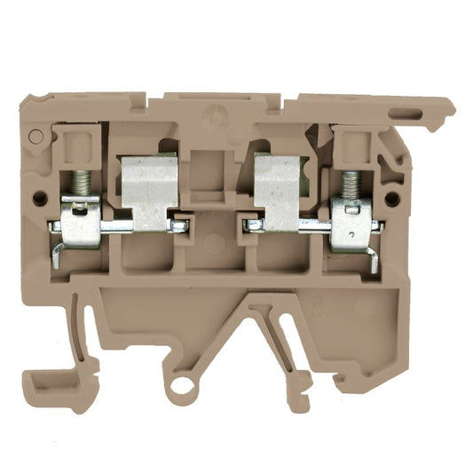 1750470000 - Dark Beige Fuse Terminal for 4mm² Wire, 6.3A, 500V  (Pack of 100)