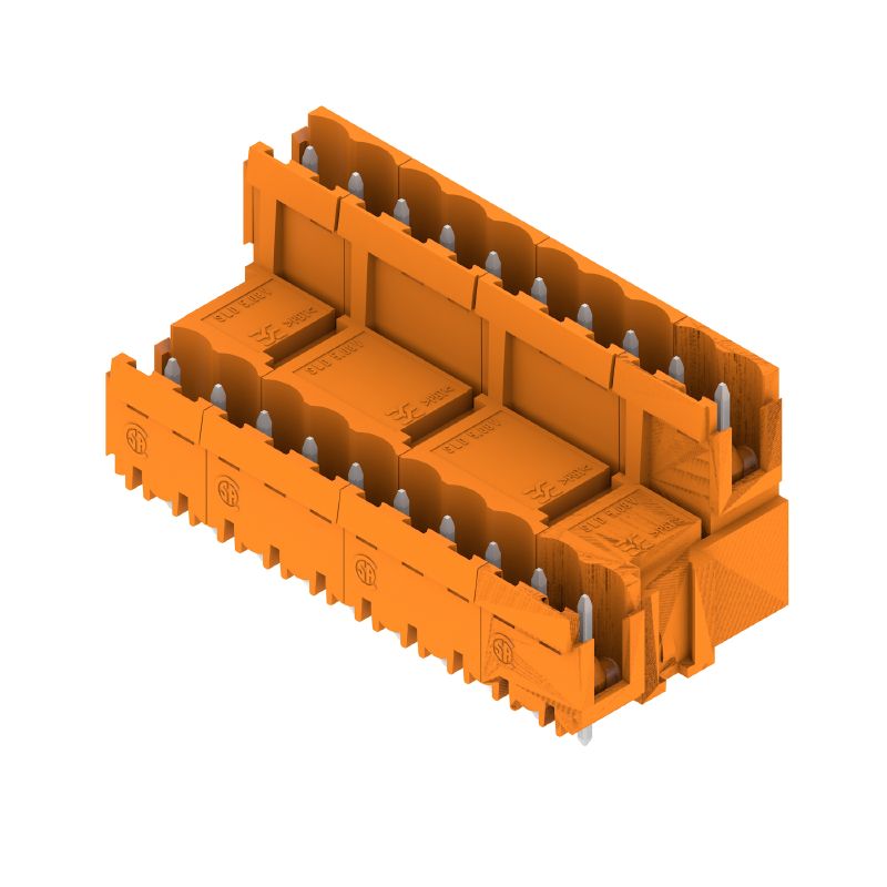 1726820000 - 5.08mm Orange Header Connector with 20 Poles and 180° Angle  (Pack of 20)