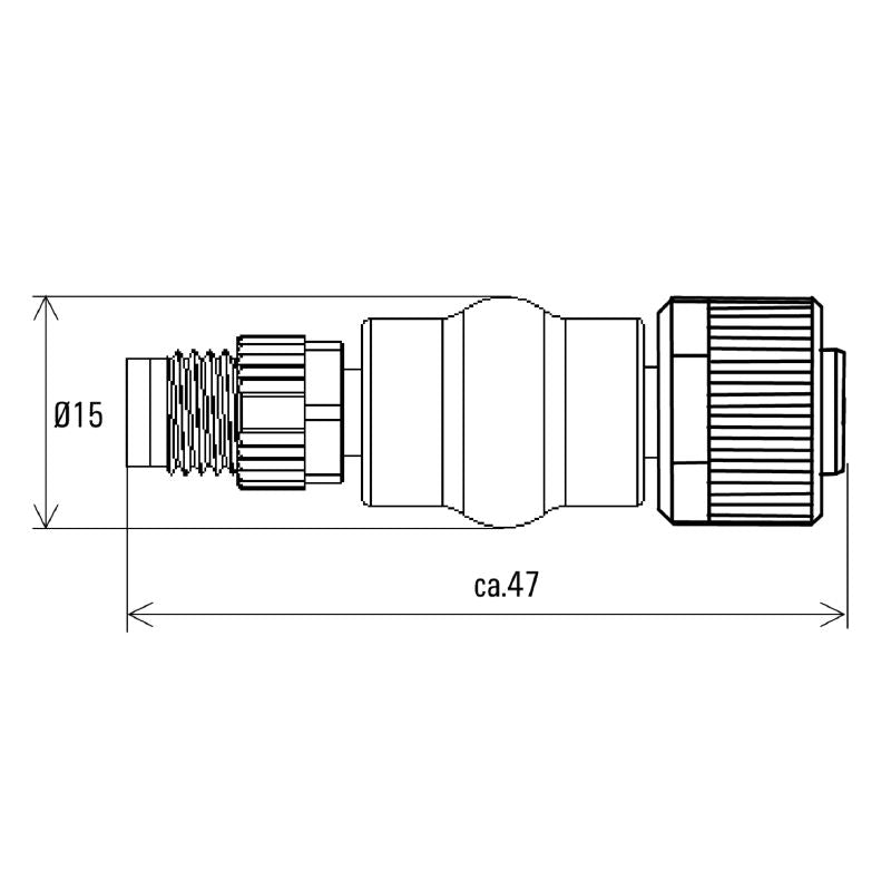 1990540000 - Compact Y Connector for M8/M12, RoHS Compliant
