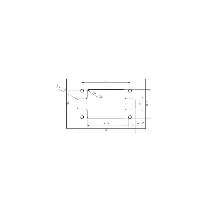 2708490000 - Floating MDF Unit 86mm Wide, RoHS Compliant, Offsets ±2mm