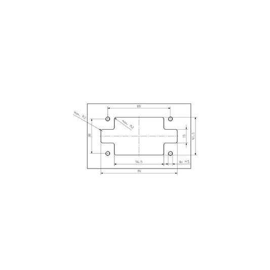 2708490000 - Floating MDF Unit 86mm Wide, RoHS Compliant, Offsets ±2mm
