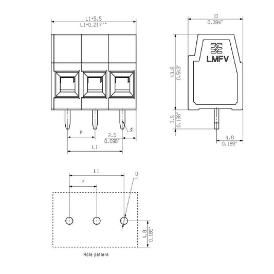 2786770000 - 24-Pole Orange PCB Terminal with 5mm Pitch and 90° Connection  (Pack of 32)