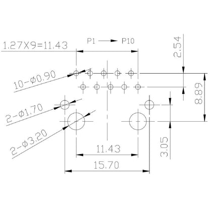 2661710000 - RJ45 PCB Connector, 10 Poles, 90° THT, RoHS Compliant  (Pack of 200)