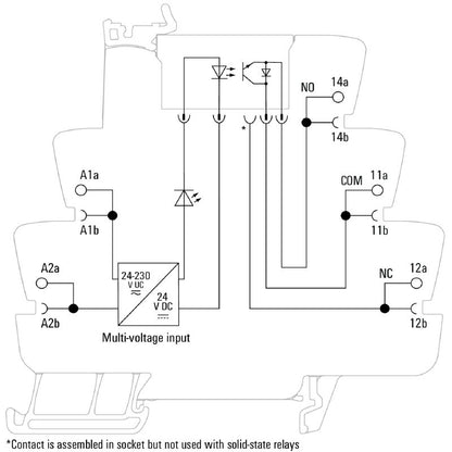 1127130000 - Solid-State Relay 24-230V AC, 48V DC, 0.1A Tension-Clamp  (Pack of 10)