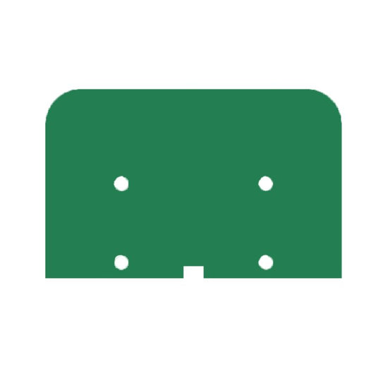 1027160000 - Green PA 66 Terminal Plate, 47mm Height, Snap-On Design  (Pack of 50)