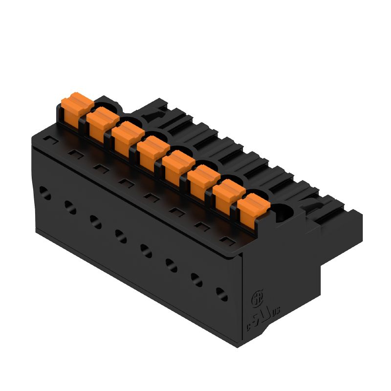 1979330000 - 5mm 8-Pole Female PCB Connector, 90° Angle, Push-In Design  (Pack of 42)